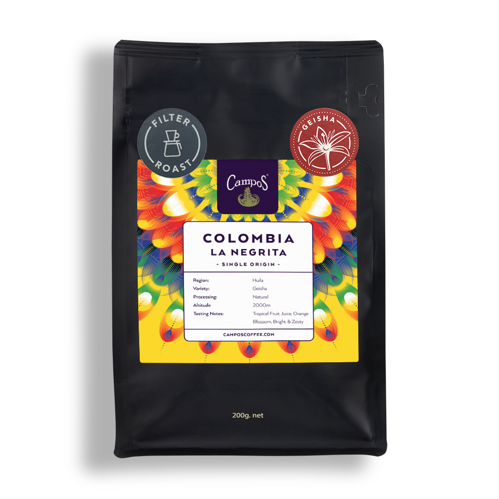 Colombia La Negrita Natural Geisha - Buy Coffee Online - Campos Coffee