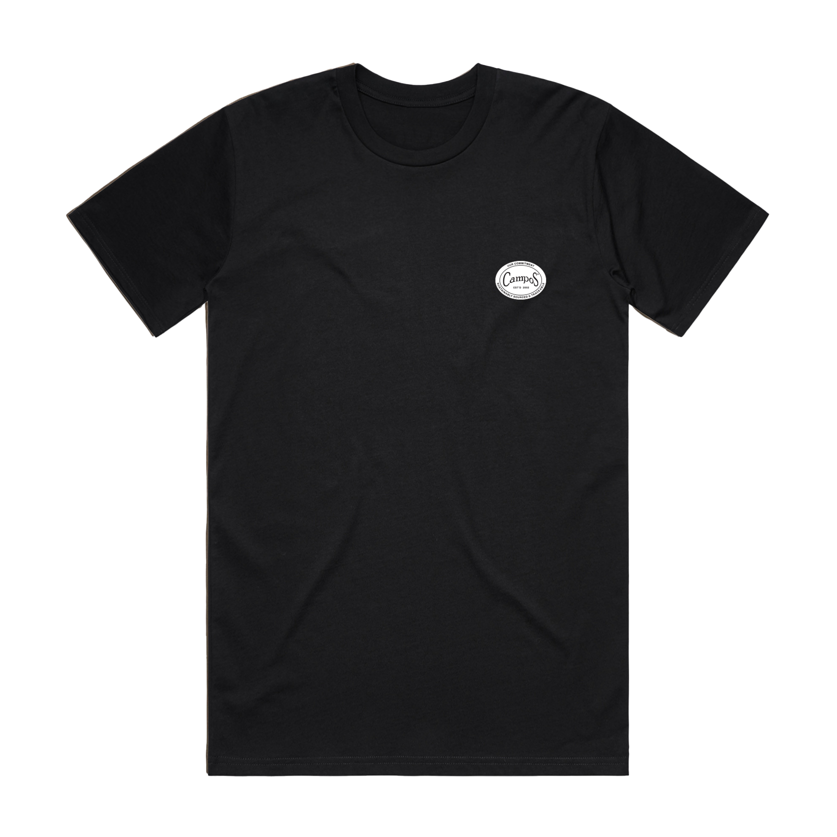 Campos Skater Tee Black - Buy Coffee Online - Campos Coffee